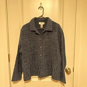 Erin London Blue Tweed Blazer